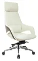 Кресло руководителя Бюрократ _DAO-2 белый кожа с подгол