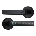 Luxuglow Smart door handle lock, Black