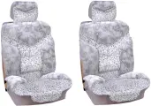 Накидка сиденья меховая 5 предметов ARCTIC серый SKYWAY 1049