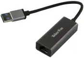 Кабель-переходник USB 3.0 (Am) --> LAN RJ-45 Ethernet 1000 Mbps, Aluminum Shell, Telecom