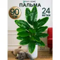 Искусственные цветы для декора Anny Home, растения и цветы для интерьера, декоративная пальма Стрелиция без кашпо