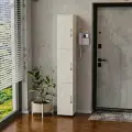 Шкаф-пенал Дядя Степа Крафт Белый 29x31x183 см. 3 распашные двери, ЛДСП