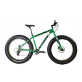 Велосипед STARK Fat 27.3 HD 2024 (требует финальной сборки), Цвет зеленый-черный-белый, Размер 18