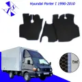Коврики EVA/ЕВА/ЭВА для Hyundai Porter I Хендай портер 1996 - 2010 черный-василек