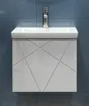 Тумба с раковиной Vigo Geometry 500-0-1 подвесная белая