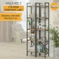 Комплект стеллажей HYLLA HOG, 2 шт, светло-коричневый, модульный шкаф с 5 деревянными полками, 179,4х34х30 см, ГРОСТАТ