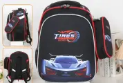Школьный Рюкзак Суперкар с ортопедической спинкой/ Рюкзак автомобиль для мальчика с жесткой спинкой для 1 класса