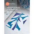 Мягкий коврик Akvarel для ванной комнаты 50х80 см, цвет белый голубой