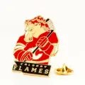 Хоккейный значок Калгари Флэймз Маскот