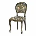 Стул деревянный дезире 51 со спинкой на ножках для кухни столовой гостиной обеденный, из массива бука итальянский каркас, венге, золотая патина