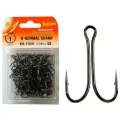 Крючки для рыбалки Saikyo двойные Normal Shank KH-11041 №2/0 BN ( упк. по 100шт.)