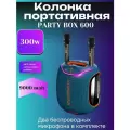 Портативная беспроводная колонка HOPESTAR Party Box 600 с 2 микрофонами, 300W / bluetooth 5.3 подключение