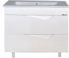 Тумба с раковиной белый глянец 106,5 см Bellezza Эйфория 4639118660019 + 4640021064740
