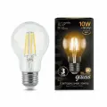 (3 шт)Лампа Gauss Filament А60 10W 930lm 2700К Е27 LED 1/10/40
