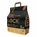 Наполнитель для кошачьего туалета растительный комкующийся Ok-Lock с ароматом кофе, упаковка 6 шт х 2,15 кг