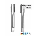 Метчики ручные DIN 5157 для нарезания резьбы по металлу HSSG BSP(G) 5/8 набор (2 шт) для глухих и сквозных отверстий 00155120 GSR (Германия)