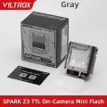 Мини-вспышка Viltrox Spark Z3 TTL на камеру GN16, перезаряжаемая камера Speedlite для цифровой зеркальной камеры Canon Nikon Sony Fuji, Gray, Z3-N for Nikon