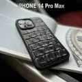 Текстурный чехол в натуральной коже iPhone 14 Pro Max