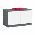 Тумба/антресоль Мори МА900.1 цвет графит/белый, ШхГхВ 90,4х50,4х54,6 см, подходит для шкафа МШ900.1