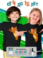 Футболка PhilShop детская Том и Джерри Tom and Jerry, размер 164, черный
