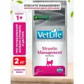 FARMINA VET LIFE FELINE STRUVITE MANAGEMENT для взрослых кошек при мочекаменной болезни струвиты и цистите (2 кг)