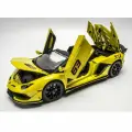 Машинка коллекционная Lamborghini Aventador со съемной крышей 1:24, металлическая, свет, звук подарок для мальчика