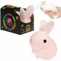 Игрушка-антистресс 1TOY Крутой замес 1TOY «Зайка ушастик», розовый