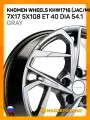 Литой колесный диск Khomen Wheels KHW1716 7x17/5x108 D54.1 ET40 Gray