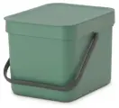 Ведро для мусора Sort&Go 6л, пластик, цвет зеленый, Brabantia, Бельгия, 129841
