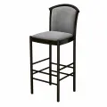 Стул барный деревянный высокий Анна массив бука, венге темно-серый