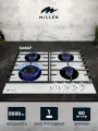 Варочная панель встраиваемая, газовая MILLEN MGHG 601 WH, белый