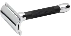 Станок Т- образный для бритья MERKUR, хромированный, черная ручка