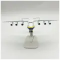 Модель самолета АН-225, масштаб 1:200, металл, 20см, белая, с шасси