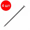 Комплект 4 штук, Гвозди строительные 3.0х80, 1 кг пакет Tech-Krep 101581