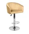 Стул барный велюр с регулируемой высотой, на газлифте, вращающийся, Марк (оригинал)