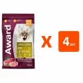 AWARD HAIRBALL & INDOOR для взрослых кошек для вывода шерсти с уткой 1,5 кг х 4 шт