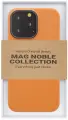Чехол с MagSafe для iPhone 13 Pro Max MAG NOBLE COLLECTION кожаный Soft touch — Оранжевый