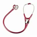 Стетофонендоскоп CS Medica Premium CS-422, двухканальный, малиновый