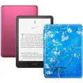 Электронная книга Amazon Kindle PaperWhite 12 2024 32Gb SE Metallic Raspberry с обложкой ReaderONE PW Sakura