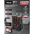 Набор ящиков для инструментов Qbrick System PRIME SET 1+Qbrick System Custom Connectors Set 2 большой на колесах