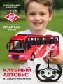 Автобус на радиоуправлении ФК Спартак, машинка с аккумулятором на пульте управления, свет, JB0405314