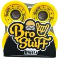 Колеса для лонгборда BroStuff yellow, размер 70x50мм, жесткость 78a
