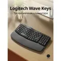 Беспроводная клавиатура Logitech WAVE KEYS, эргономичная, темный