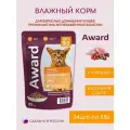 Влажный корм для взрослых кошек для профилактики МКБ Award Urinary 85г*24шт Кусочки в соусе с курицей