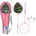 Набор для бадминтона 'KESIKA', 2 ракетки 65см, 3 волана, чехол розовый
