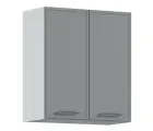 Кухонный модуль навесной столплит мюнхен СБ-3474 с двумя фасадами, ЛДСП, серый, 60х68х30,6 см