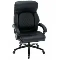 Офисное кресло CHAIRMAN CH 412, экокожа, черный, с трансформируемыми подлокотниками