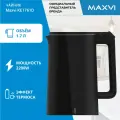 Электрический чайник MAXVI KE1761D, чёрный, 1,7 л, металл/пластик