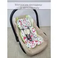 Матрасик-вкладыш в автолюльку Питахайя 60*45 см, универсальный.