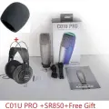SAMSON C01U Pro USB микрофон с наушниками SR850, SR850 and Free Gift
